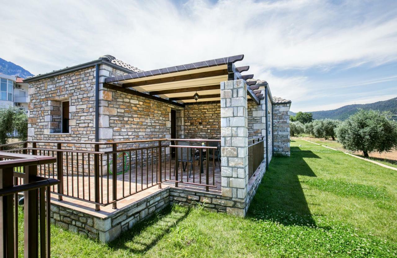 Elaionas Stone Houses Skala Potamia  Bagian luar foto