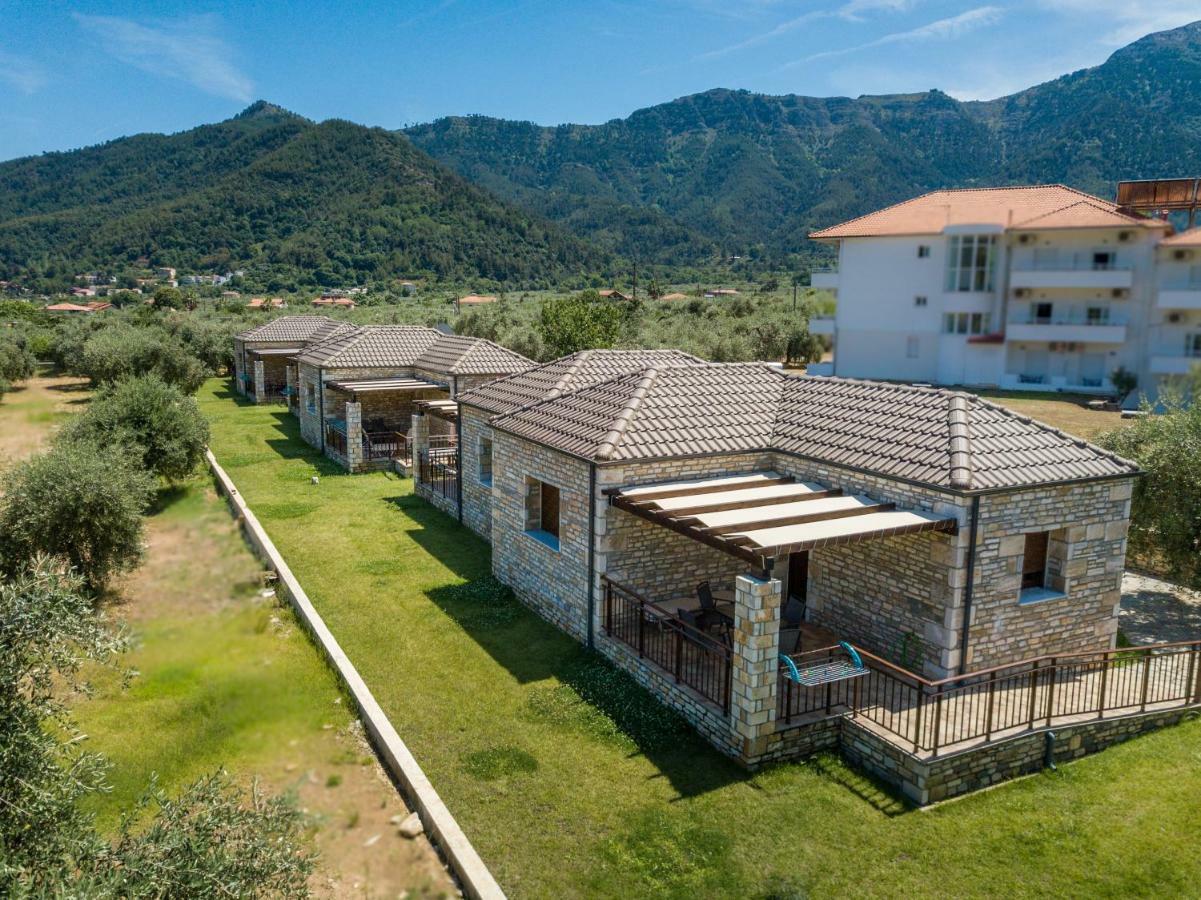 Elaionas Stone Houses Skala Potamia  Bagian luar foto